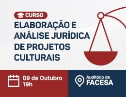CURSO DE ELABORAÇÃO E ANÁLISE JURÍDICA DE PROJETOS CULTURAIS