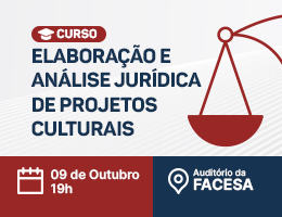 CURSO DE ELABORAÇÃO E ANÁLISE JURÍDICA DE PROJETOS CULTURAIS